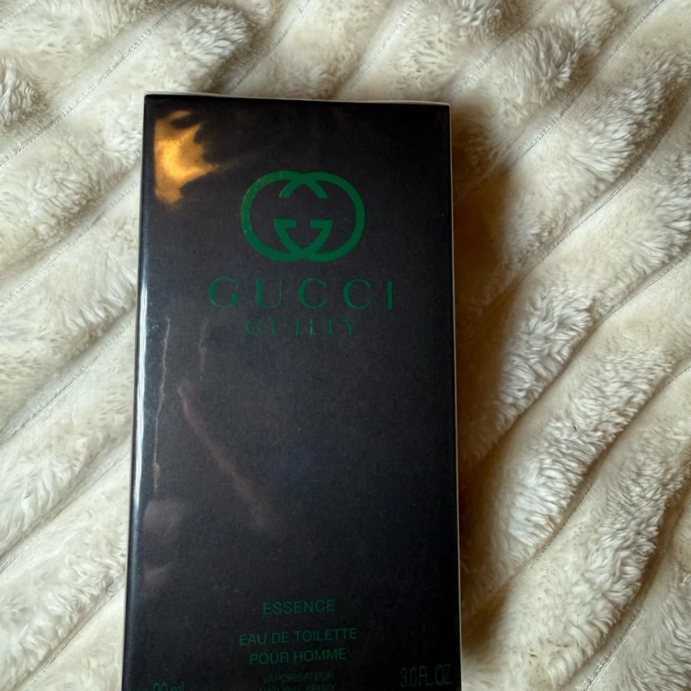 Gucci Black Box with Green Logo Fragrance Packaging